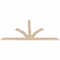Ekena Millwork Richland Smooth Timber Gable Bracket, Douglas Fir, 108"W x 54"H x 1 1/2"D x 5 1/2"F, 12/12 Pitch GBW108X54X0206RIC00SDF - alternate 4